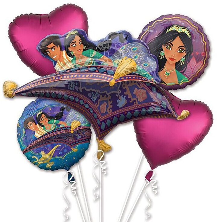 Aladdin And Princess Jasmine Balloon Bouquet Party Supplies Decorations Ideas Novelty Gift