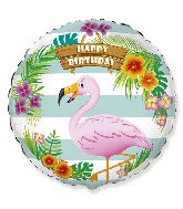 Flamingo Tropical Happy Birthday Balloon Party Supplies Decorations Ideas Novelty Gift