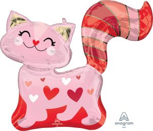 Pink Kitty Hearts 31in Supershape Balloon Party Supplies Decoration Ideas Novelty Gift 42319