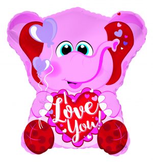 Elephant Love You Shape Balloon Party Supplies Decorations Ideas Novelty Gift