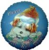 Blue Puppy Get Well Standard Balloon Party Supplies Decorations Ideas Novelty Gift