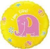 I Am 5 Elephant 5th Birthday Balloon Party Supplies Decorations Ideas Novelty Gift
