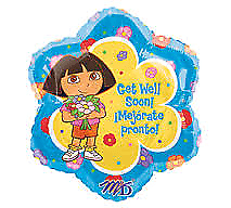 Dora Get Well Standard Balloon Party Supplies Decorations Ideas Novelty Gift