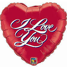 I Love You Script Red Heart Balloon Party Supplies Decorations Ideas Novelty Gift