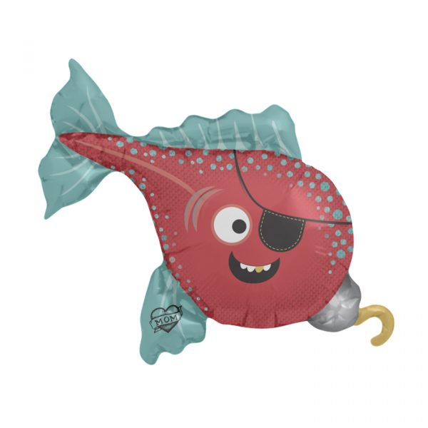 Pirate Fish Jumbo Shape Balloon Party Supplies Decorations Ideas Novelty Gift