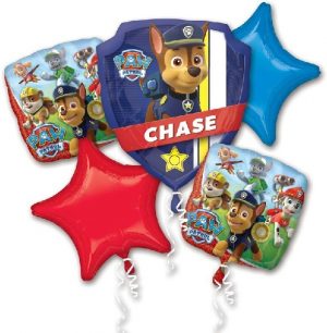 Paw Patrol Shield Balloon Bouquet Party Supplies Decorations Ideas Novelty Gift