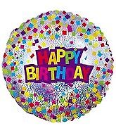 Happy Birthday Confetti Standard Balloon Party Supplies Decorations Ideas Novelty Gift
