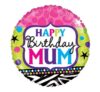 Colourful Happy Birthday Mum Balloon Party Supplies Decorations Ideas Novelty Gift