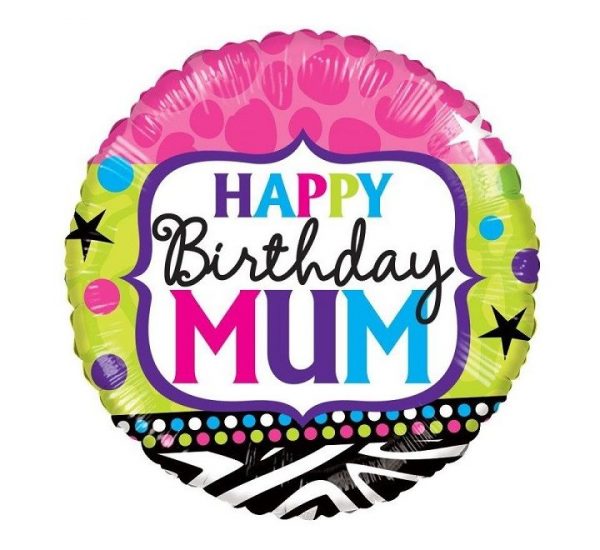 Colourful Happy Birthday Mum Balloon Party Supplies Decorations Ideas Novelty Gift