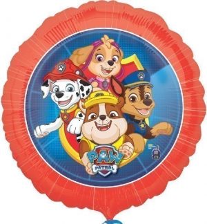 Red Paw Patrol Running Standard Balloon Party Supplies Decorations Ideas Novelty Gift