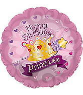 Birthday Princess Crown Jumbo Balloon Party Supplies Decorations Ideas Novelty Gift