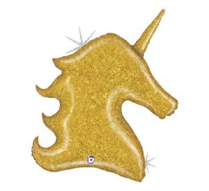 Gold Unicorn Jumbo Shape Balloon Party Supplies Decorations Ideas Novelty Gift