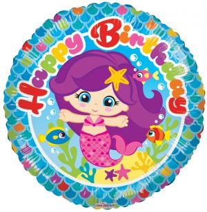 Happy Birthday Cute Mermaid Balloon Party Supplies Decorations Ideas Novelty Gift