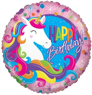 Happy Birthday Unicorn Rainbow Balloon Party Supplies Decorations Ideas Novelty Gift