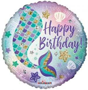 Happy Birthday Mermaid Tail Balloon Party Supplies Decorations Ideas Novelty Gift