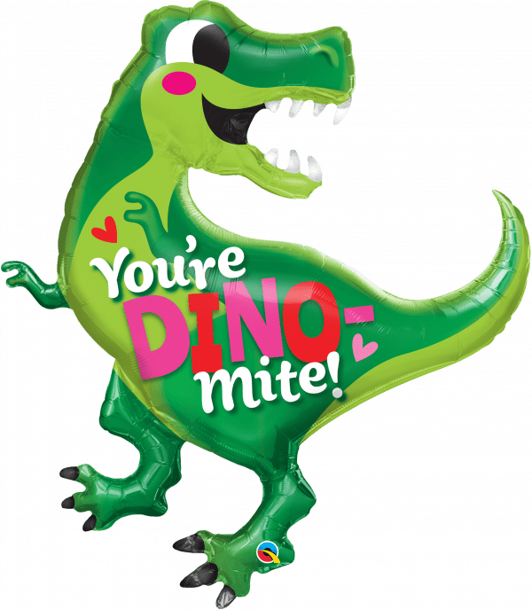 You're Dino-Mite Dinosaur Shape Balloon Party Supplies Decorations Ideas Novelty Gift