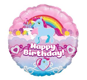 Happy Birthday Unicorn On Clouds Balloon Party Supplies Decorations Ideas Novelty Gift