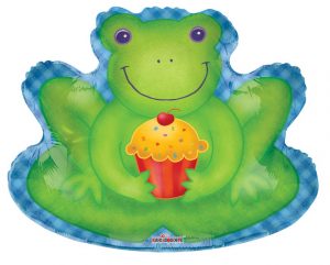 Frog With Cupcake Supershape Balloon Party Supplies Decorations Ideas Novelty Gift