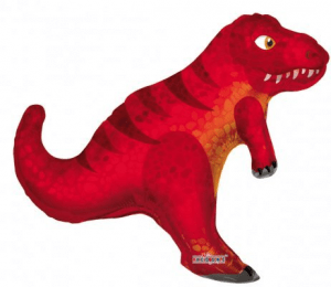 Red 3D Dinosaur Supershape Balloon Party Supplies Decorations Ideas Novelty Gift