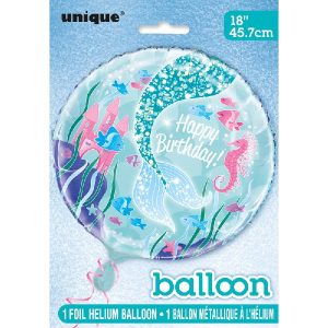 Happy Birthday Mermaid Underwater Tail Balloon Party Supplies Decorations Ideas Novelty Gift