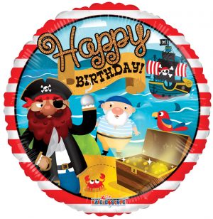 Happy Birthday Pirate Treasure Balloon Party Supplies Decorations Ideas Novelty Gift