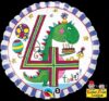 Happy 4th Birthday Dinosaur Party Balloon Party Supplies Decorations Ideas Novelty Gift