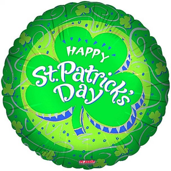 St Patricks Day Shamrock Standard Balloon Party Supplies Decorations Ideas Novelty Gift