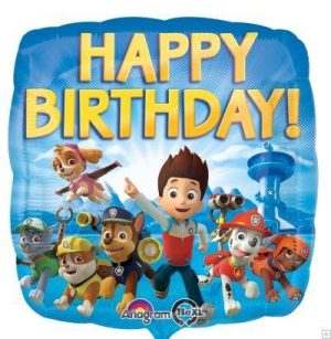 Happy Birthday Paw Patrol Standard Balloon Party Supplies Decorations Ideas Novelty Gift