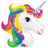 Rainbow Unicorn Head Shape Balloon Party Supplies Decorations Ideas Novelty Gift