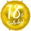 Happy 18th Birthday Gold Balloon Party Supplies Decorations Ideas Novelty Gift