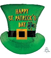 St Patricks Day Top Hat Supershape Balloon Party Supplies Decorations Ideas Novelty Gift