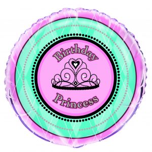 Birthday Princess Crown Standard Balloon Party Supplies Decorations Ideas Novelty Gift