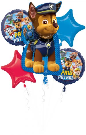 Paw Patrol Chase Balloon Bouquet Party Supplies Decorations Ideas Novelty Gift