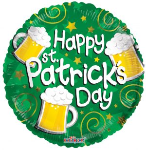 Happy St Patricks Day Beers 18in Balloon Party Supplies Decorations Ideas Novelty Gift