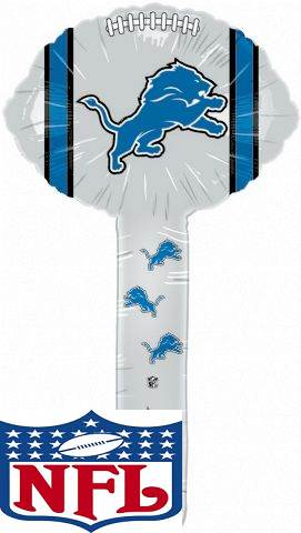 Detroit Lions Air Fill 9in Hammer Balloon Party Supplies Decoration Ideas Novelty Gift 88083