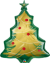 Brushed Gold Xmas Tree Supershape Balloon Party Supplies Decorations Ideas Novelty Gift