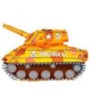Orange Army Tank Shape Balloon Party Supplies Decorations Ideas Novelty Gift