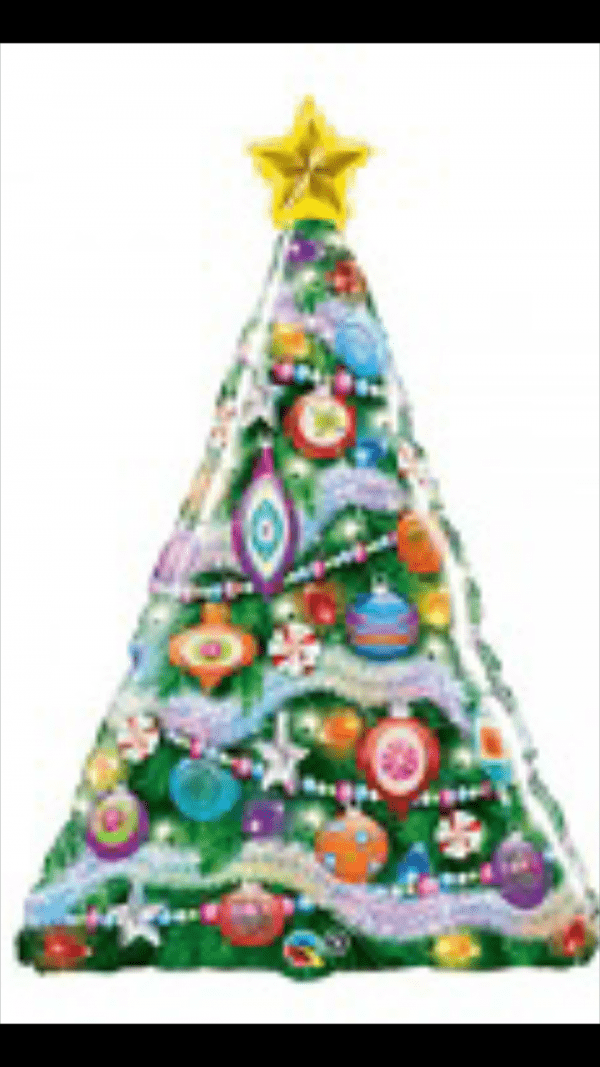 Decorated Christmas Tree Supershape Balloon Party Supplies Decorations Ideas Novelty Gift