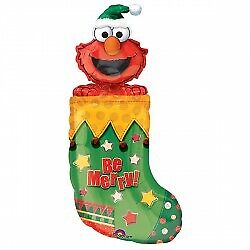 Elmo Sesame Street Xmas Stocking Balloon Party Supplies Decorations Ideas Novelty Gift