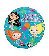 Happy Birthday Mermaid Friends Balloon Party Supplies Decorations Ideas Novelty Gift