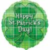 Happy St Patricks Day Plaid Shamrock Balloon Party Supplies Decorations Ideas Novelty Gift