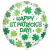 Happy St Patricks Day Shamrock Pattern Balloon Party Supplies Decorations Ideas Novelty Gift