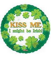 Kiss Me I Might Be Irish Balloon Party Supplies Decorations Ideas Novelty Gift