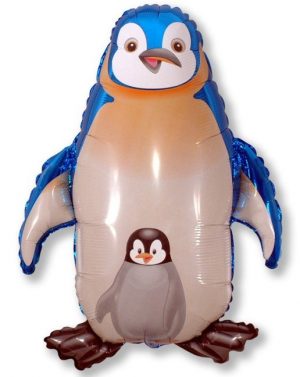 Blue Baby Penguin Jumbo Shape Balloon Party Supplies Decorations Ideas Novelty Gift