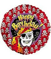 Happy Birthday Pirate Skull Balloon Party Supplies Decorations Ideas Novelty Gift