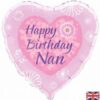 Happy Birthday Nan Heart Balloon Party Supplies Decorations Ideas Novelty Gift