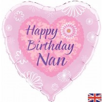 Happy Birthday Nan Heart Balloon Party Supplies Decorations Ideas Novelty Gift