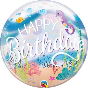 Mermaid Happy Birthday Bubble Balloon Party Supplies Decorations Ideas Novelty Gift