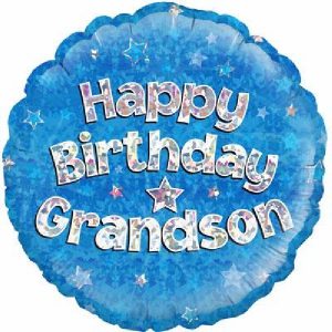 Happy Birthday Grandson Standard Balloon Party Supplies Decorations Ideas Novelty Gift