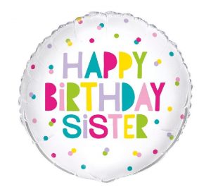 Happy Birthday Sister Standard Balloon Party Supplies Decorations Ideas Novelty Gift
